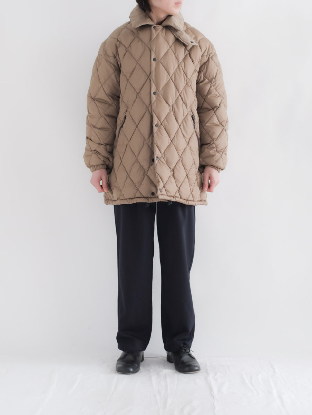 EEL Products イールプロダクツ / Sazanka Coat×NANGA ベージュキャメル