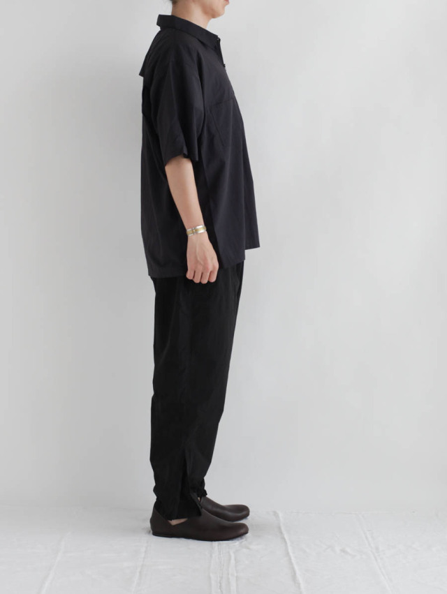 ENDS and MEANS エンズアンドミーンズ｜P/O Zip Shirts チャコール