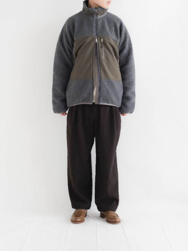 ENDS and MEANS エンズアンドミーンズ / Poler Fleece Jacket グレー 