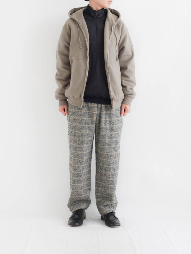 ENDS and MEANS エンズアンドミーンズ / Zip Hoodie スレートグレー