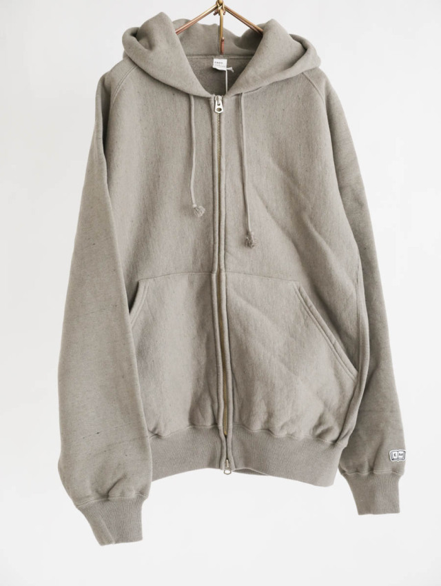 ENDS and MEANS エンズアンドミーンズ / Zip Hoodie スレートグレー