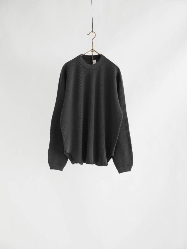 ENDS and MEANS エンズアンドミーンズ｜ワッフルサーマル（チャコール）