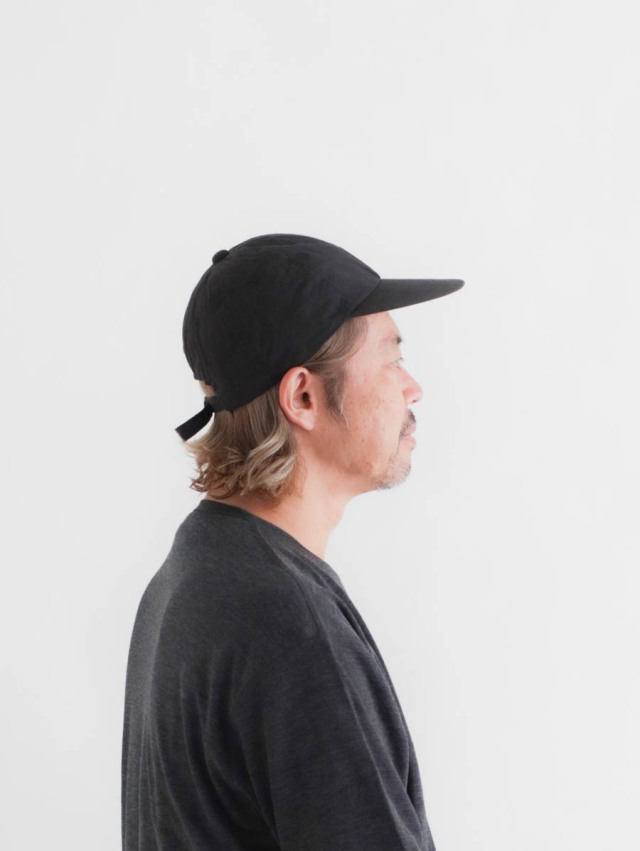 ENDS and MEANS 6パネルキャップ チャコール ENDS and MEANS エンズアンドミーンズ｜コットンナイロン6パネル