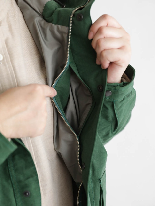 ENDS and MEANS エンズアンドミーンズ｜Sanpo Jacket ウッドグリーン