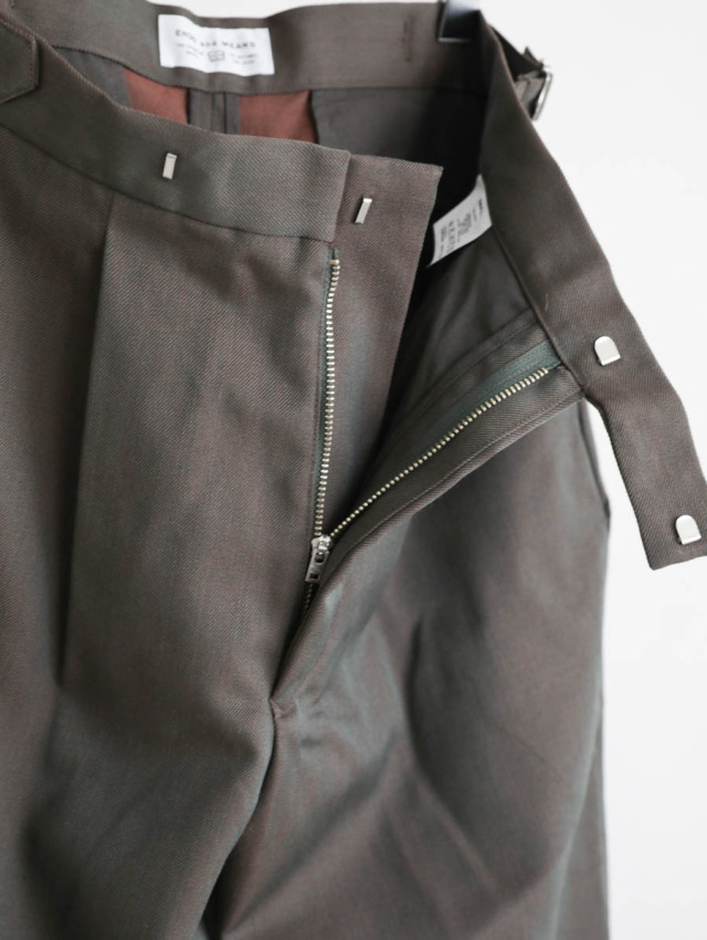 endsandmeans エンズアンドミーンズ　パンツ　トラウザー ENDS and MEANS エンズアンドミーンズ｜Wool Easy Trad Trousers