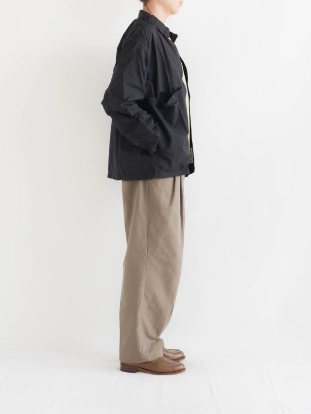 ENDS and MEANS エンズアンドミーンズ / Light Shirts Jacket ブラック 