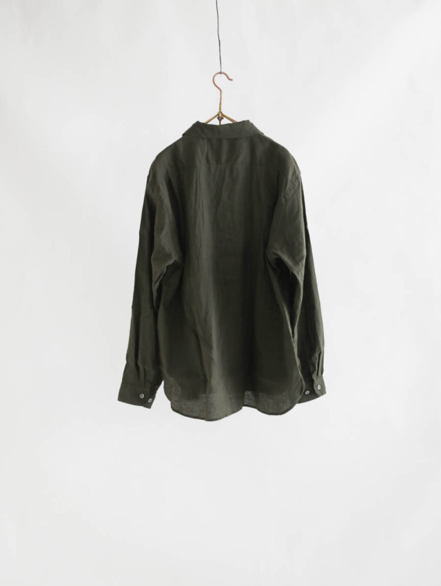 ENDS and MEANS エンズアンドミーンズ｜Carlo shirts（ダークオリーブ）