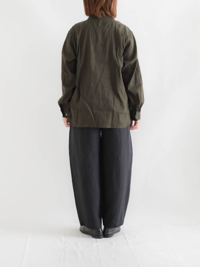 ENDS and MEANS エンズアンドミーンズ｜Carlo shirts（ダークオリーブ）