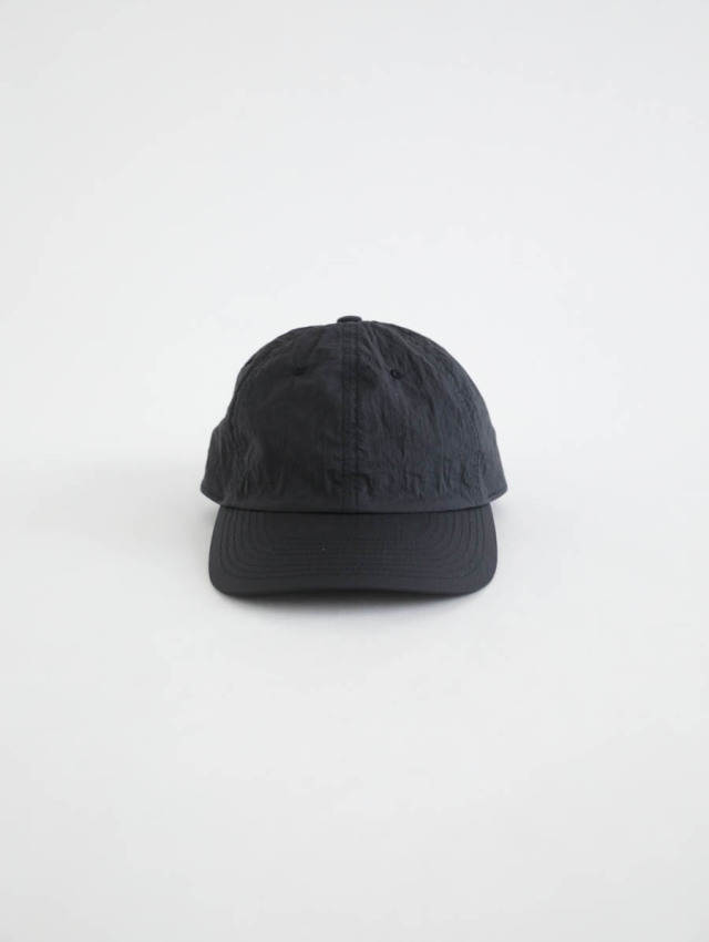ERA.（イーラ）TAS 6 PANEL CAP キャップ タッサーナイロン 黒 ERA. (イーラ) / 「TAS 6 PANEL CAP」－ WEEKENDER SHOP