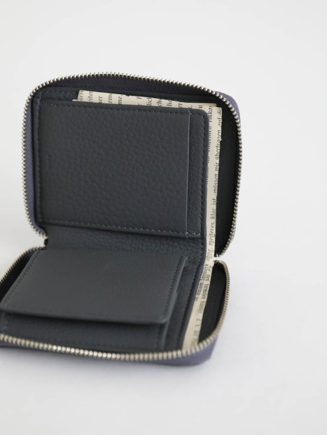 ERA. イーラ｜EO SHRINK ROUND PALM WALLET（ダークグレー）