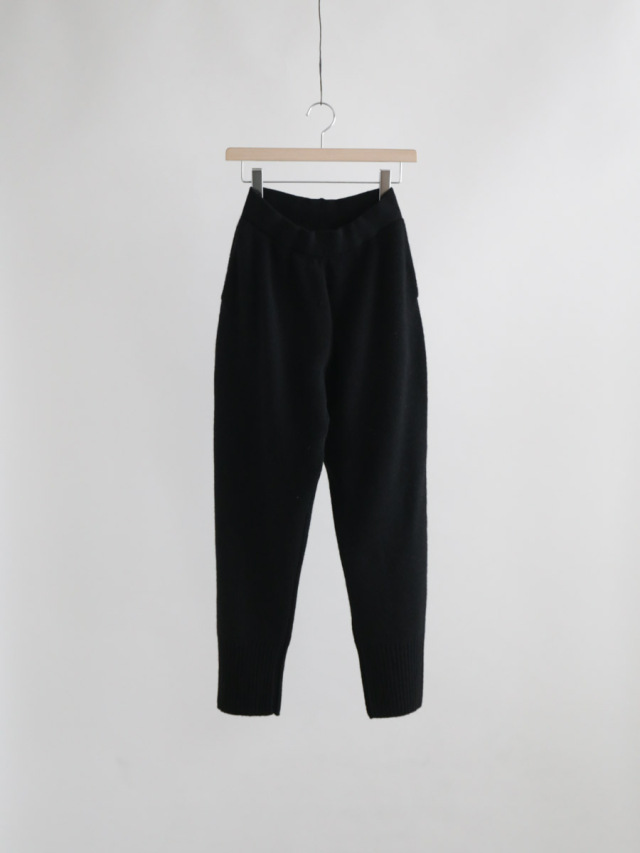 FACTORY ファクトリー / モンゴリアンウールニットパンツ ブラック 