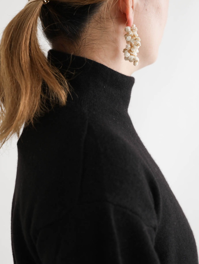 Chacco 様✨美品✨FACTORY ファクトリー ヤク　バルーンスリーブ FACTORY ファクトリー｜ヤクバルーンスリーブセーター ブラック