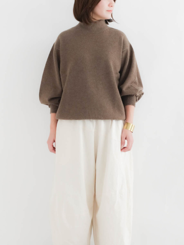 Chacco 様✨美品✨FACTORY ファクトリー ヤク　バルーンスリーブ FACTORY ファクトリー｜ヤクバルーンスリーブセーター ブラウン