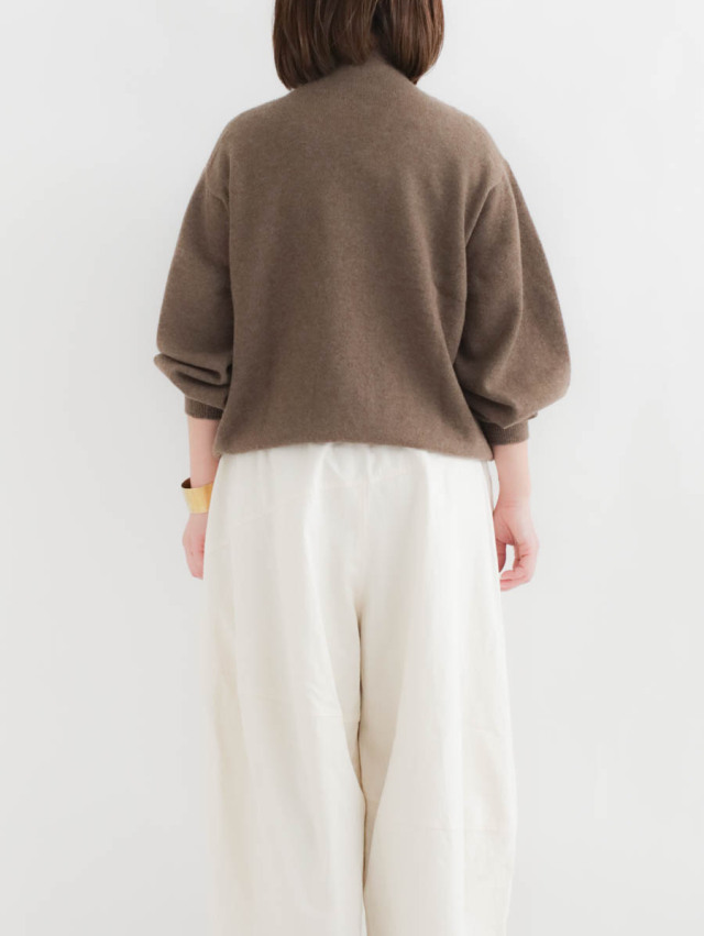 FACTORY ファクトリー｜ヤクバルーンスリーブセーター ブラウン