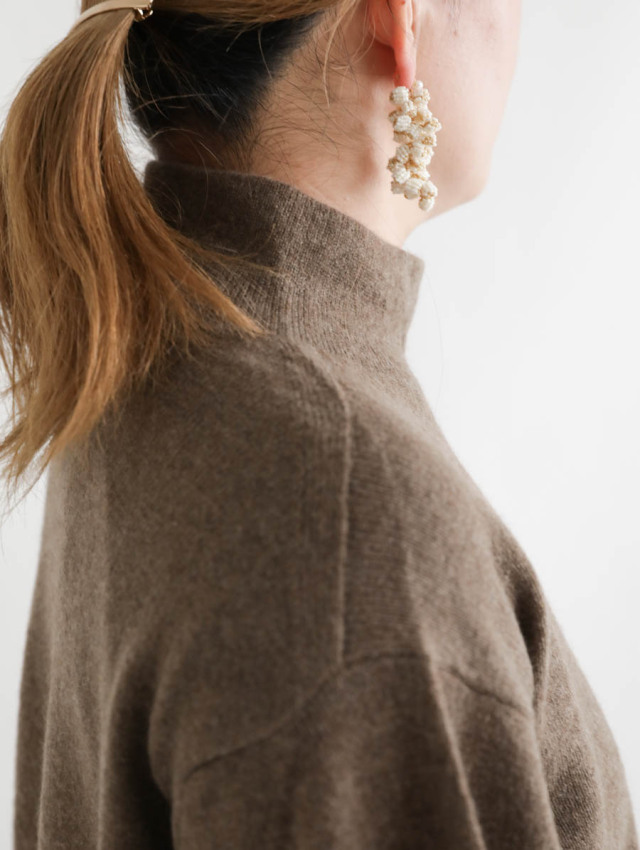 FACTORY ファクトリー｜ヤクバルーンスリーブセーター ブラウン