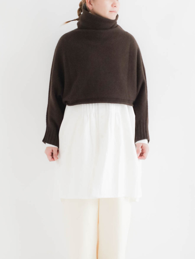 FACTORY ファクトリー｜ヤクローブセーター ダークブラウン