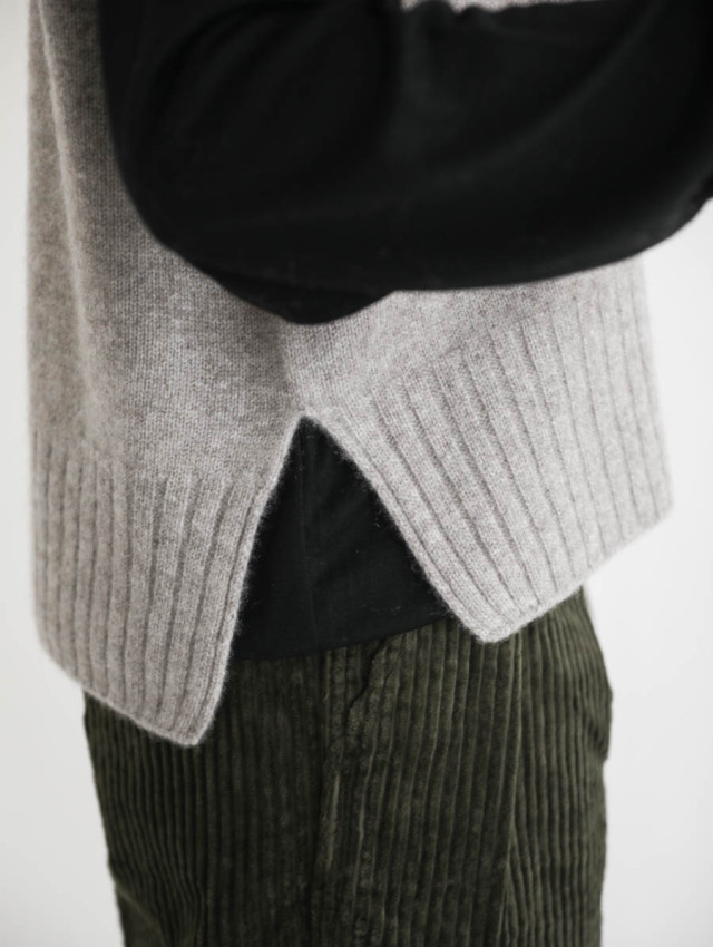 ベストグレーfukuchan様 紳士綿カシミヤVベスト （ベスト）｜FUKUZO / フクゾー