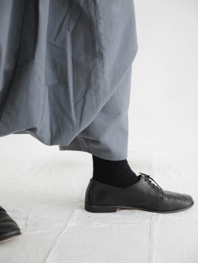 FACTORY ファクトリー✳︎ペルー綿サルエルパンツ ブラック