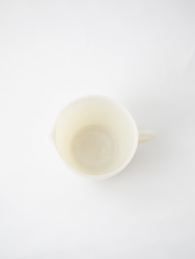 Fire-King ファイヤーキング / スワールシュガー&クリーマー アイボリー