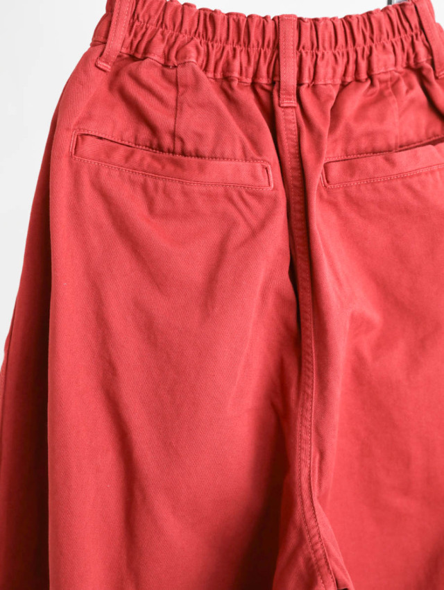 HARVESTY ハーベスティ｜チノサーカスパンツ（レッド）