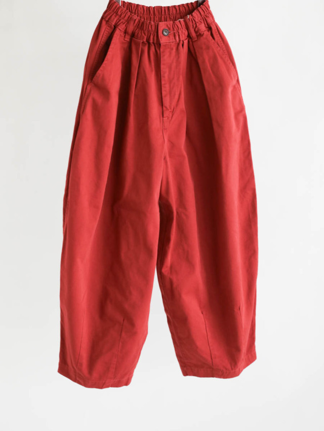 HARVESTY ハーベスティ｜チノサーカスパンツ（レッド）