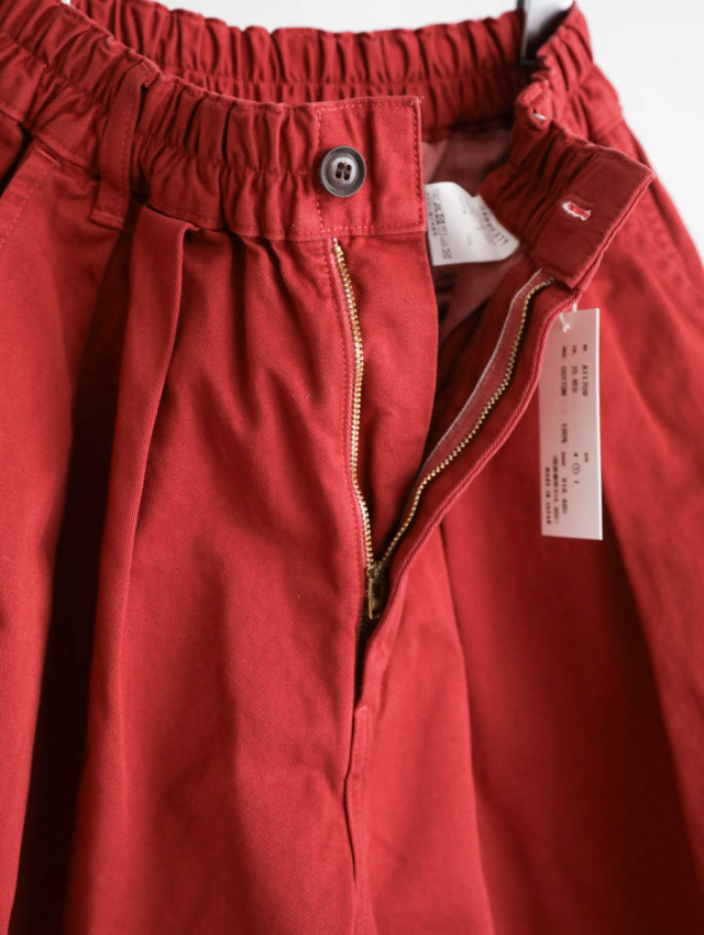 HARVESTY ハーベスティ｜チノサーカスパンツ（レッド）