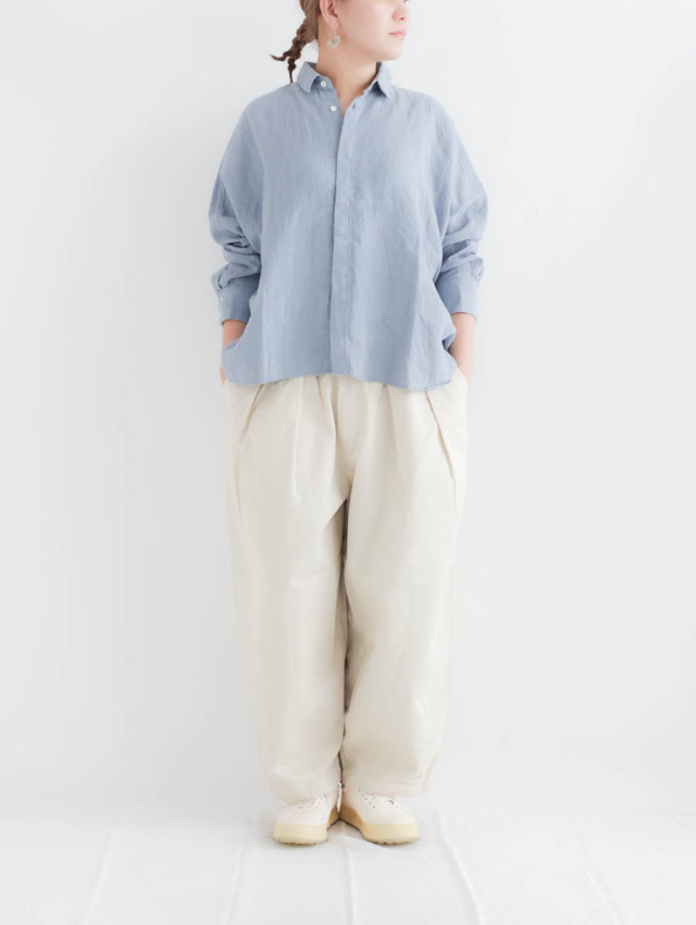 HARVESTY ハーベスティ / ソフトチノイージーサーカスパンツ アイボリー 