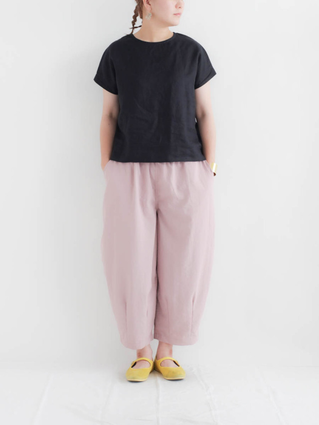 HARVESTY ハーベスティ / ポリクロップドイージーサーカスパンツ ピンク 