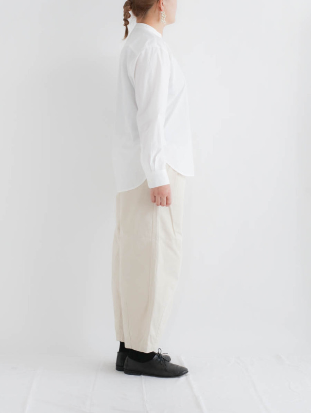 新品タグ付　HARVESTY /ハーベスティ チノサーカスパンツ 1 アイボリー HARVESTY ハーベスティ｜チノサーカスパンツ ナローシルエット