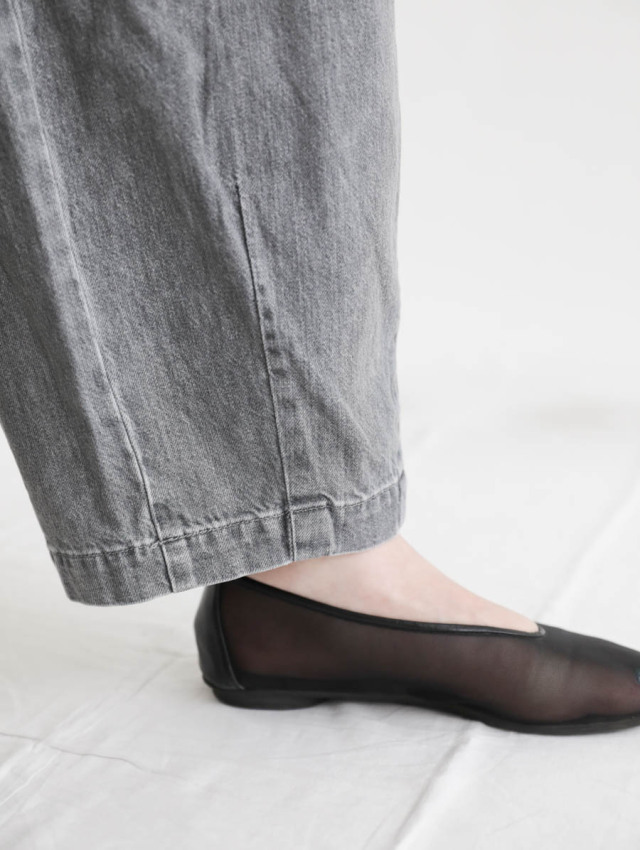 HARVESTY / ハーベスティ ブラックデニム サーカスパンツ size2 HARVESTY ハーベスティ｜ブラックデニムサーカスパンツ ナロー