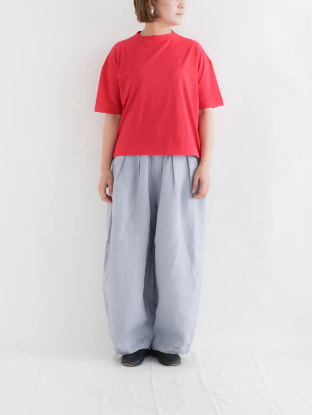 HARVESTY リネンサーカスパンツ　サイズ2 HARVESTY (ハーベスティ) サーカスパンツ リネンヘリンボーン