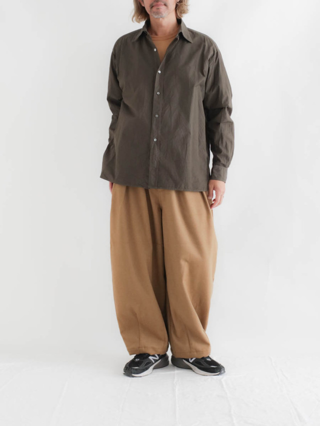 【s(^^)n 】HARVESTY ウールツイードサーカスパンツ キャメル HARVESTY (ハーベスティ) サーカスパンツ ウールツイード