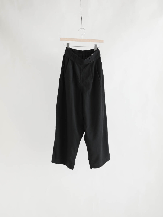 HARVESTY ハーベスティ｜TRワイドエッグパンツ（チャコール）