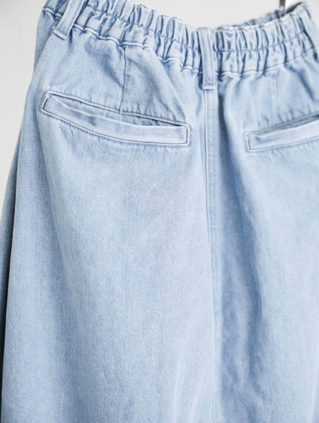 HARVESTY ハーベスティ｜デニムサーカススカート（ライトブルー）