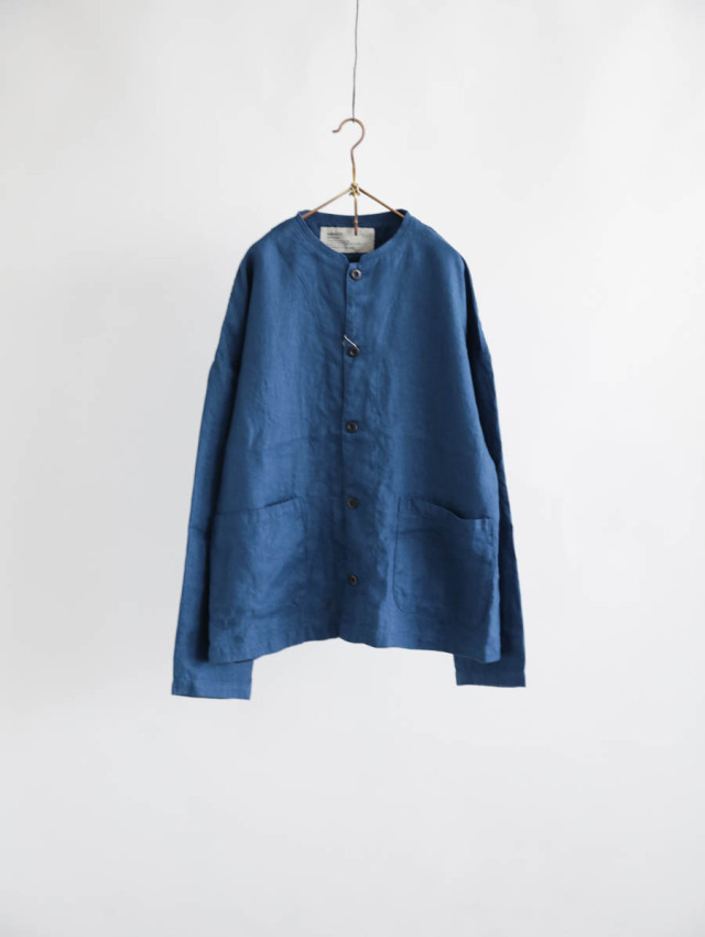 HARVESTY リネンヘリンボン ビッグアトリエジャケット
