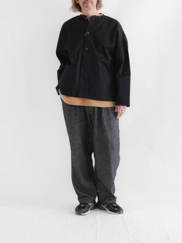 HARVESTY ハーベスティ｜カラーチノアトリエジャケット（ブラック）