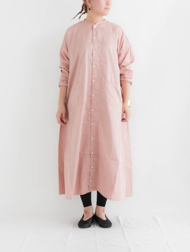 HARVESTY ハーベスティ / サテンアトリエローブ ピンク 