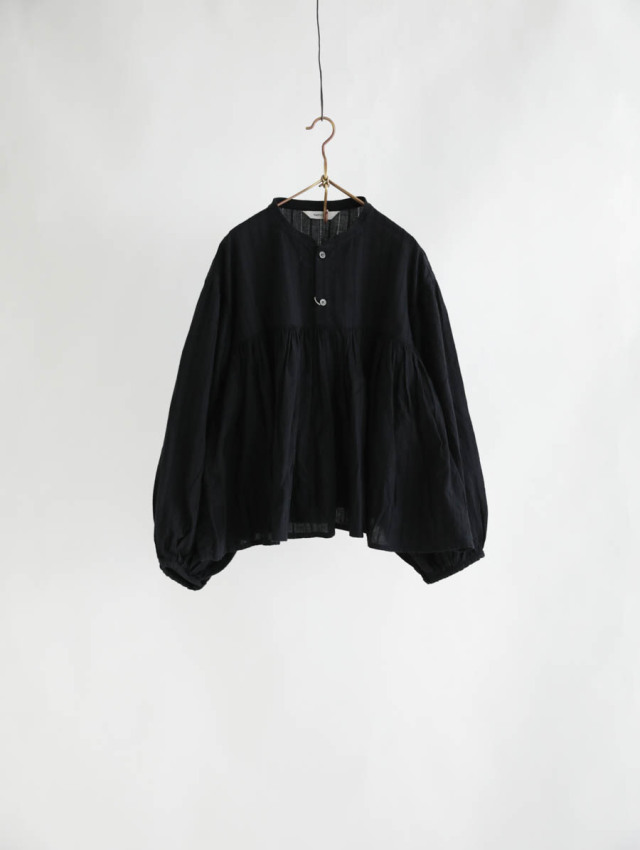 ＊新品未使用 HARVESTY ボヘミアンブラウス ブラック サイズ1＊ HARVESTY ハーベスティ｜ボヘミアンブラウス（ブラック）