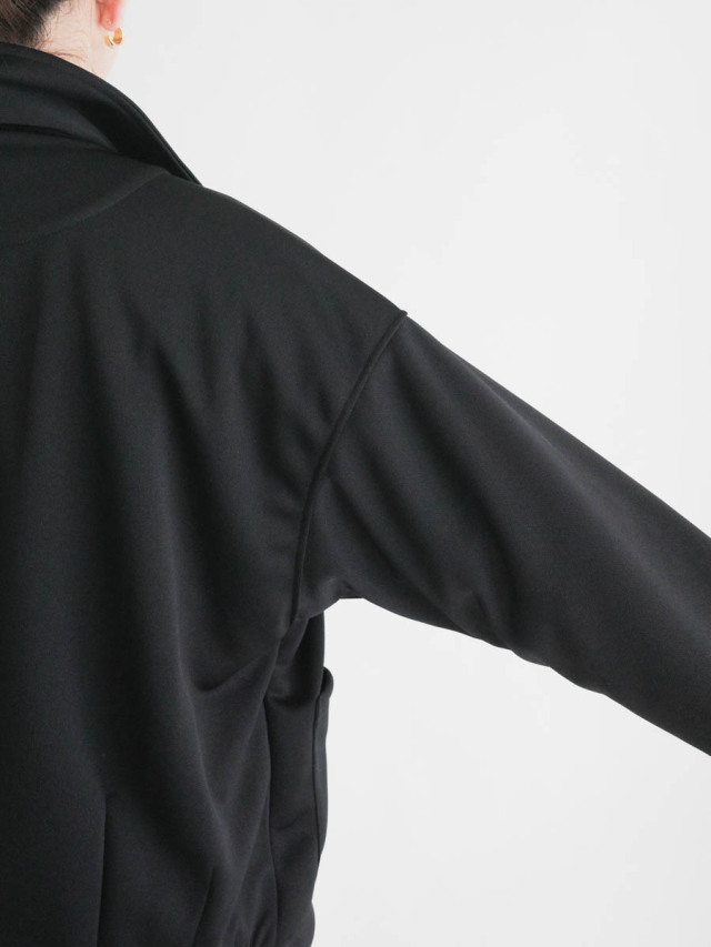 HARVESTY ハーベスティ｜裏カノコジャージドリズラージャケット ブラック