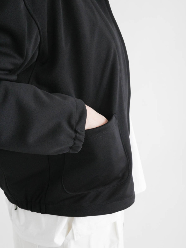 HARVESTY ハーベスティ｜裏カノコジャージドリズラージャケット ブラック