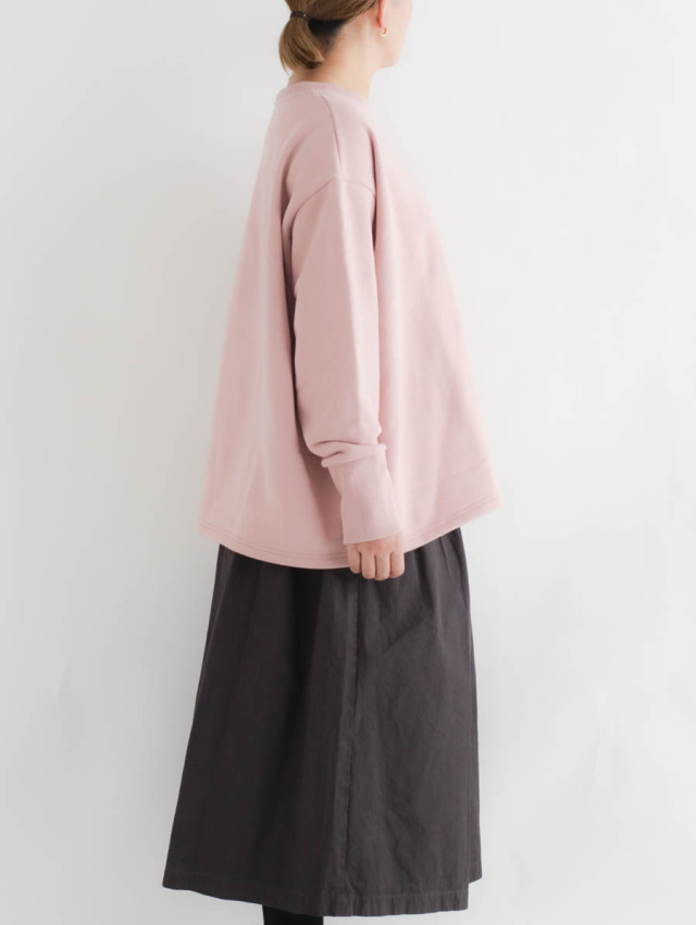 HARVESTY ハーベスティ｜裏毛ジャンボプルオーバー（ピンク）