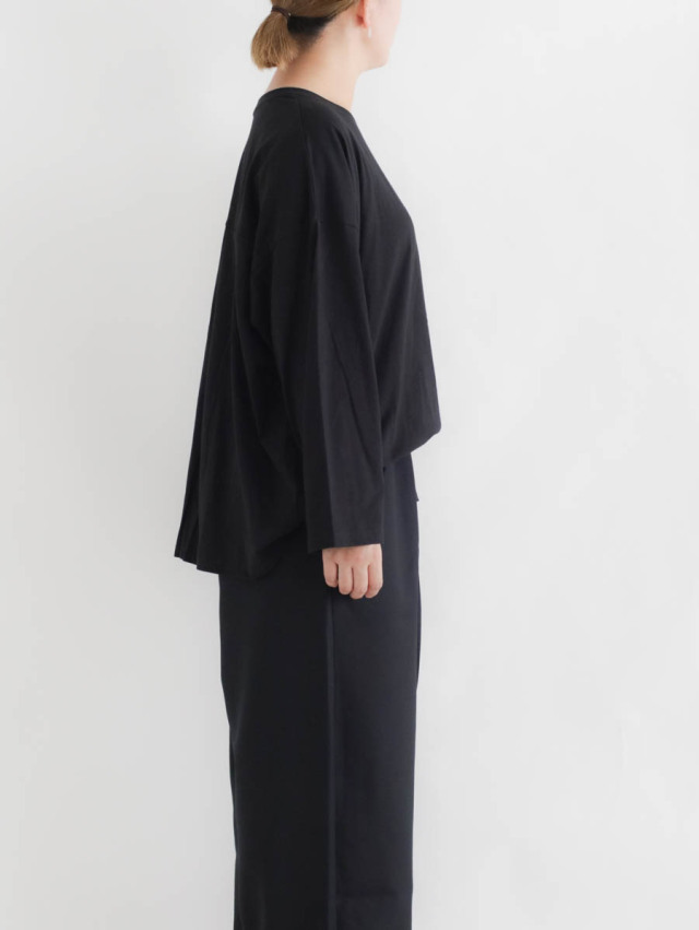 HARVESTY ハーベスティ｜オーガニックコットンバックプリーツT