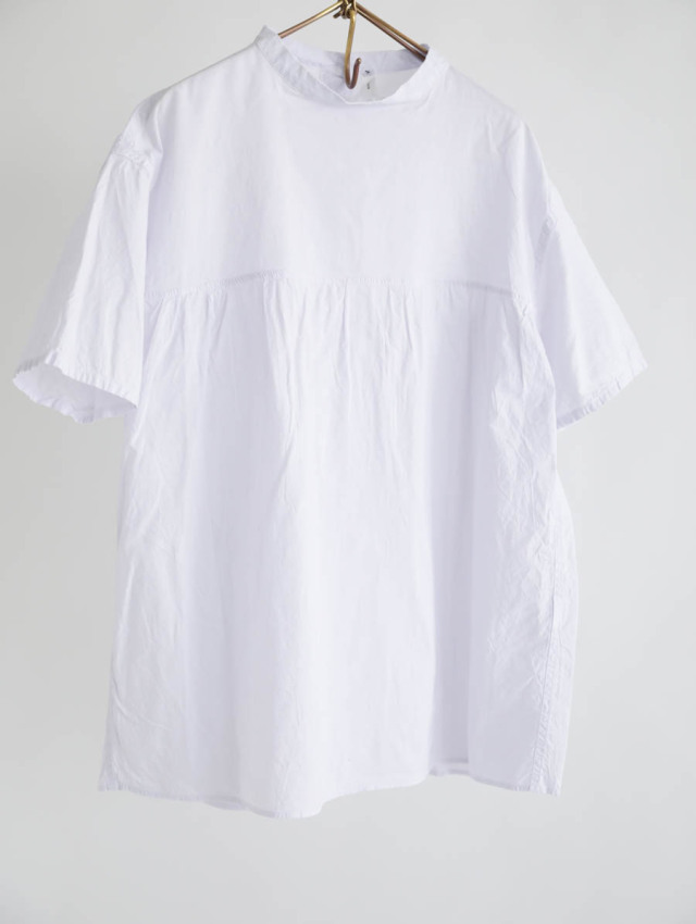 holk ホーク / back button blouse ライトブルー