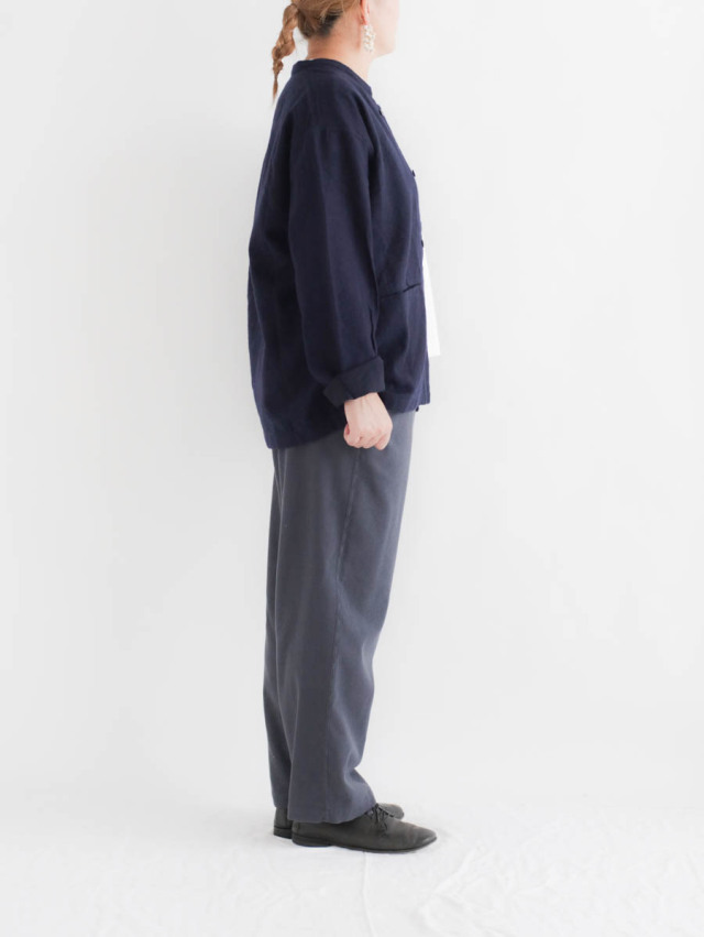 【美品】holk（ホーク）カンフーパンツ holk ホーク｜カンフーパンツ（ブラック）ウールギャバジン