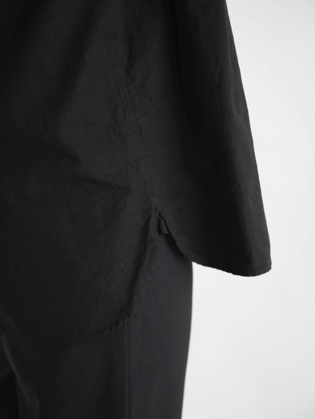 holk ホーク｜band collar shirt ブラック