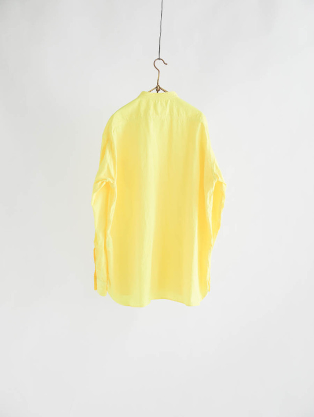 holk ホーク / band collar shirt イエロー