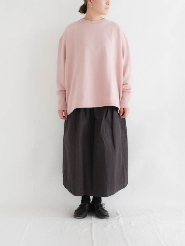 holk ホーク｜ギャザースカート（チャコール）