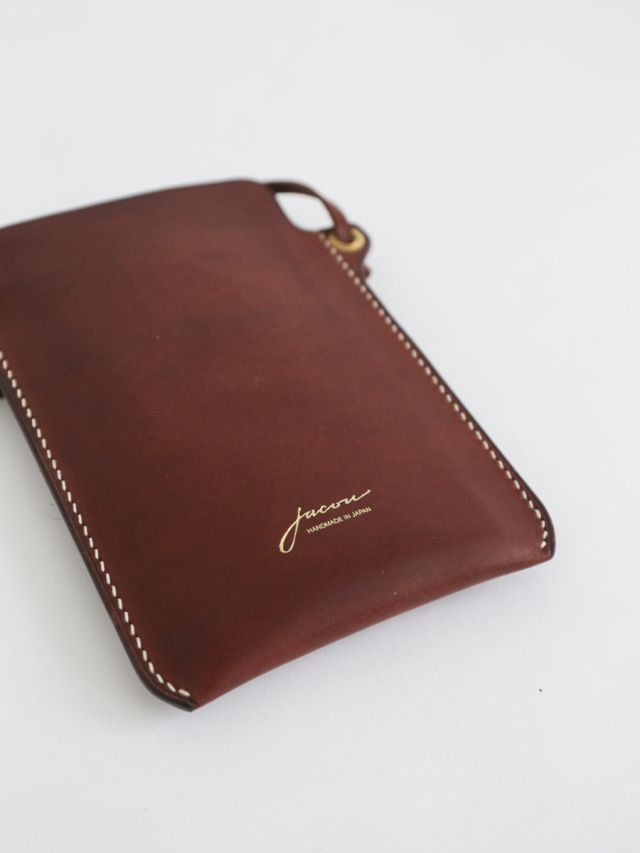 Jacou ジャコウ｜スマートフォンショルダーケース Dark Brown