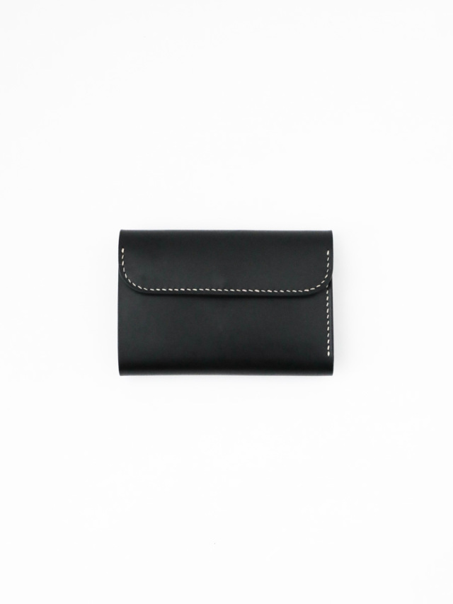 jacou 二つ折り財布 黒 レザー Jacou ジャコウ｜NEW STANDARD WALLET Black