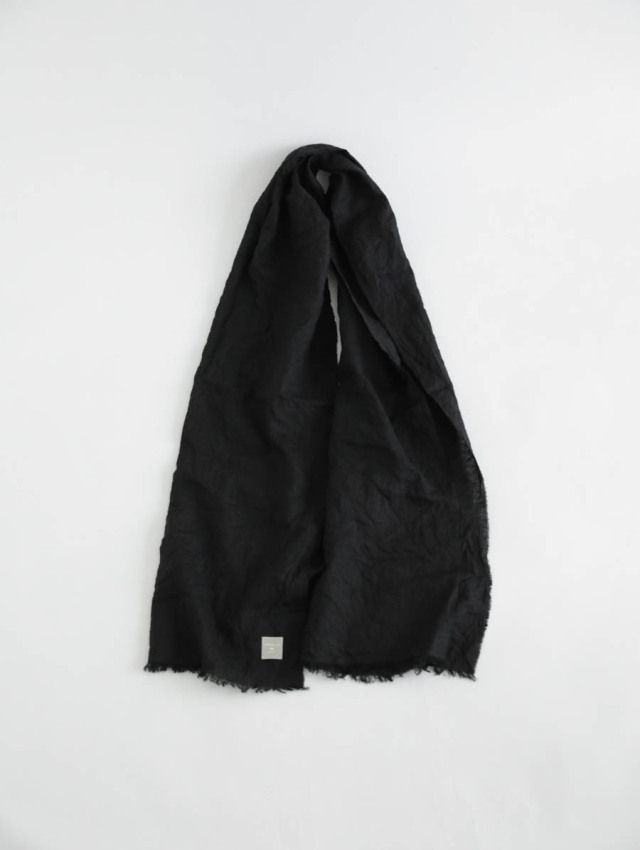 LOCALLY ローカリー｜80 linen muffler（ブラック）